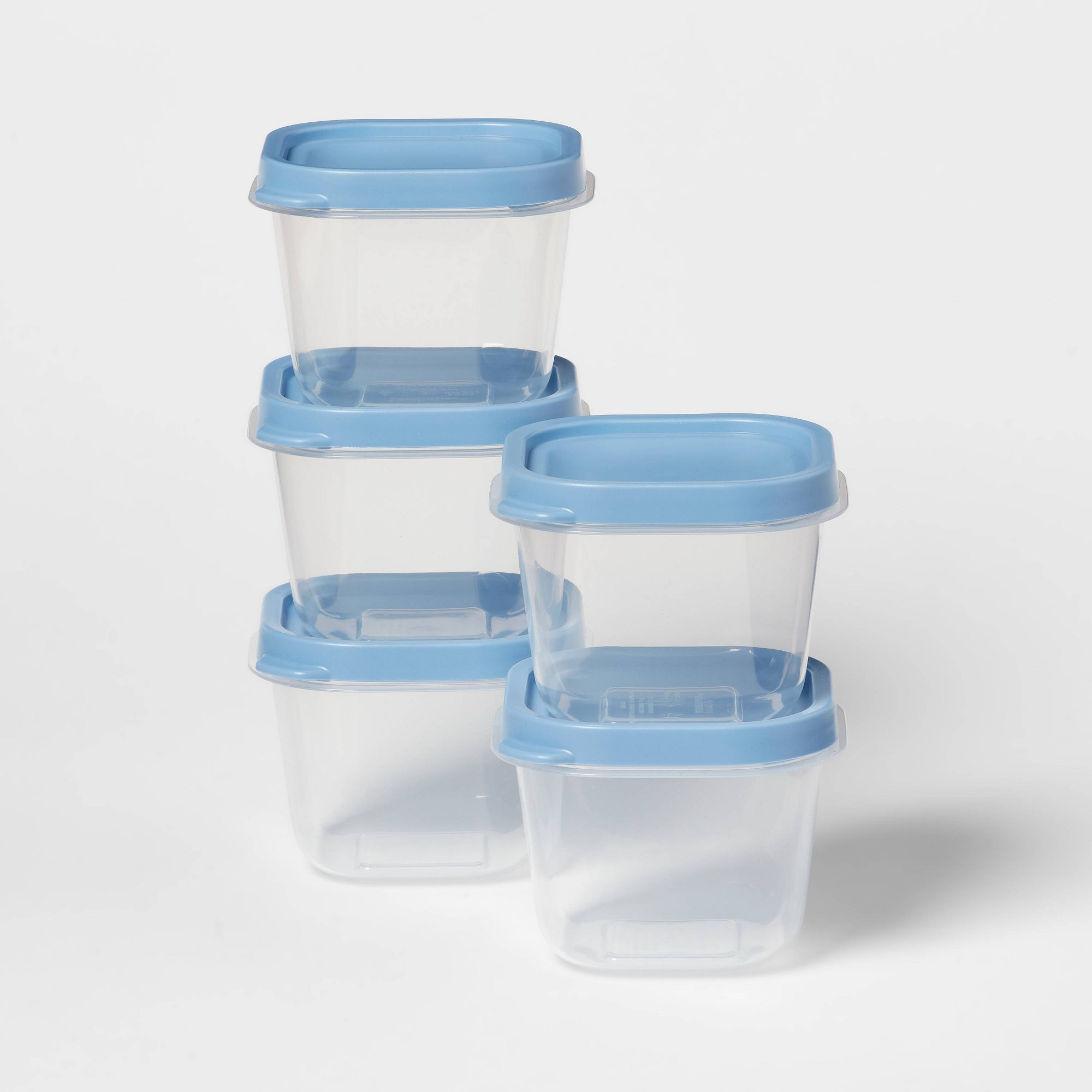 Meal Prep Box - 10개 블루 플라스틱 식품 보관 용기