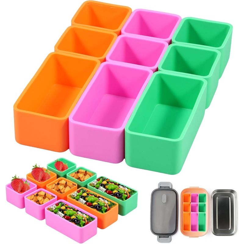 Meal Prep Box - 실리콘 식품 상자 분배기 베이킹 컵