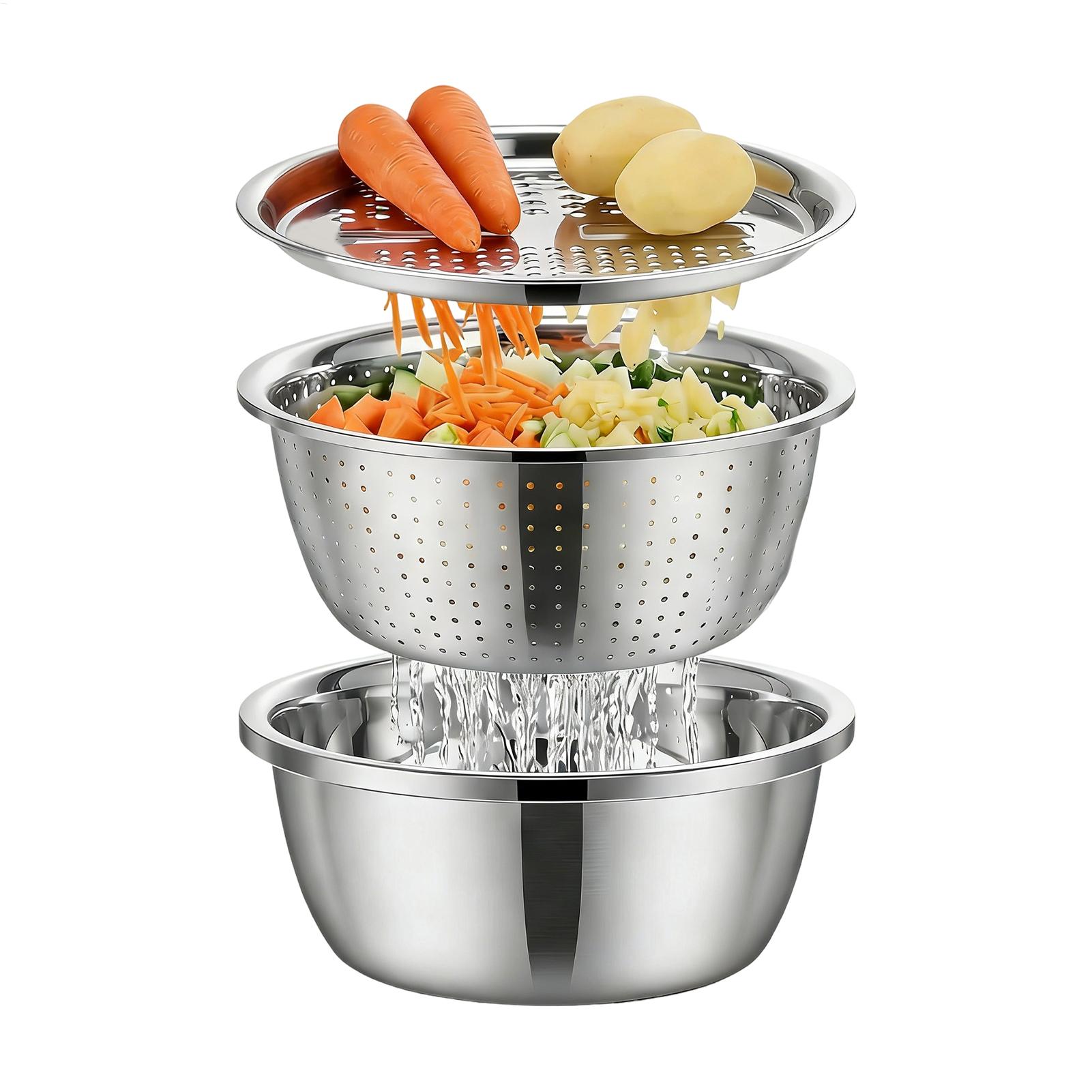 Meal Prep Rice - 스테인리스 스틸 채반 26cm 야채 과일