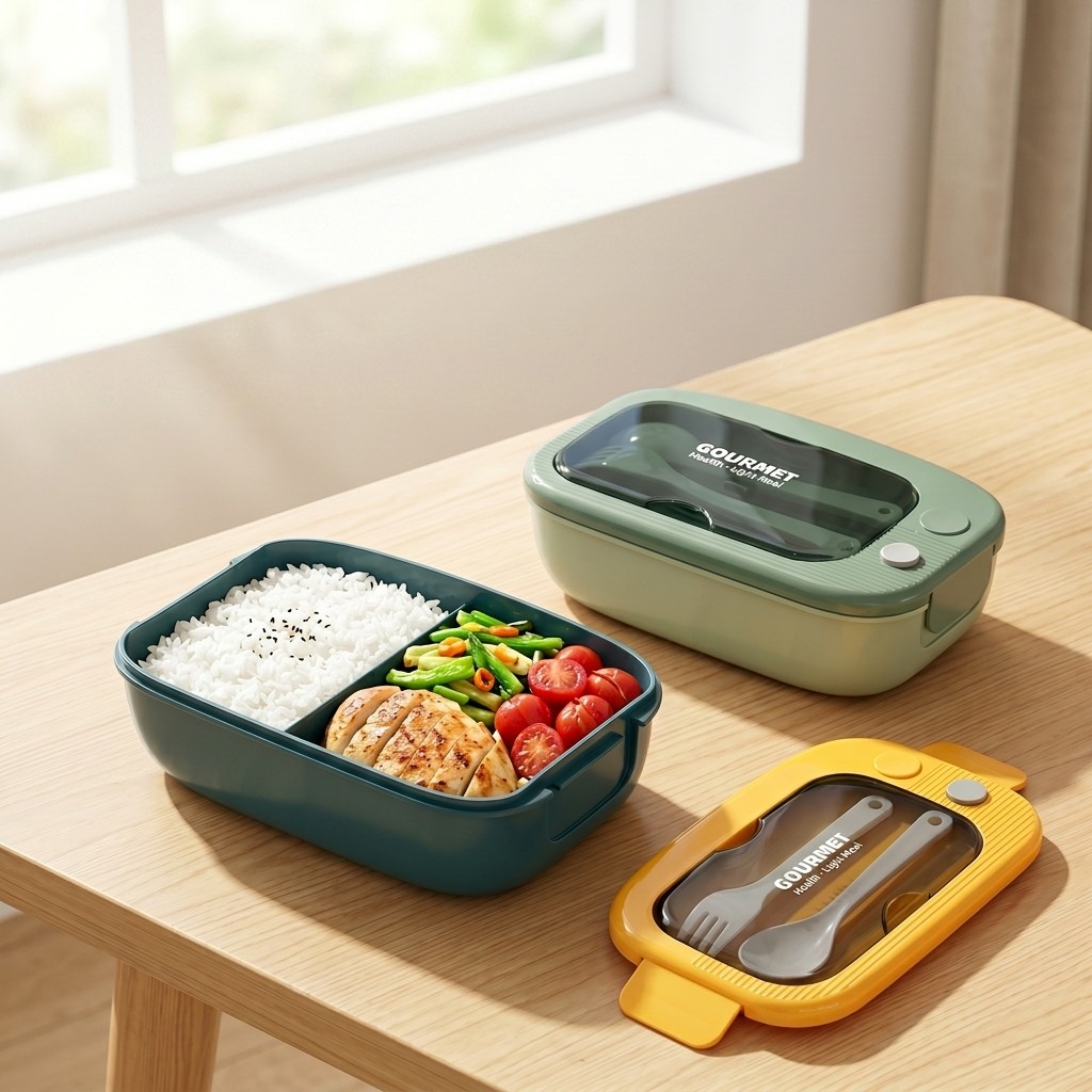 Meal Prep Meal Ideas - 전자레인지용 플라스틱 도시락 2칸 누수방지 점심