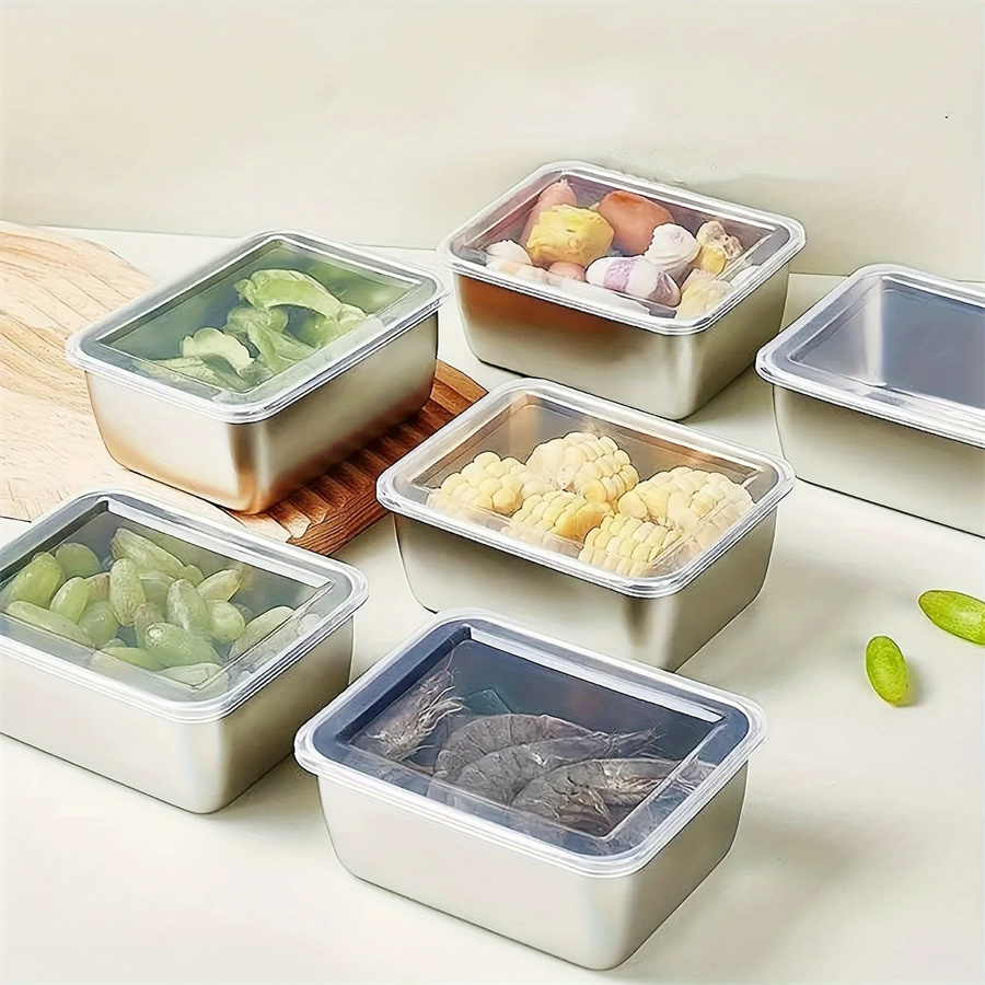 Meal Prep Box - 1/3/5pcs 스테인레스 스틸 식품 보관 상자