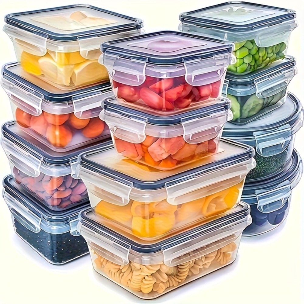 Meal Prep Box - 1PC 밀폐형 식품 보관 용기(뚜껑 포함),