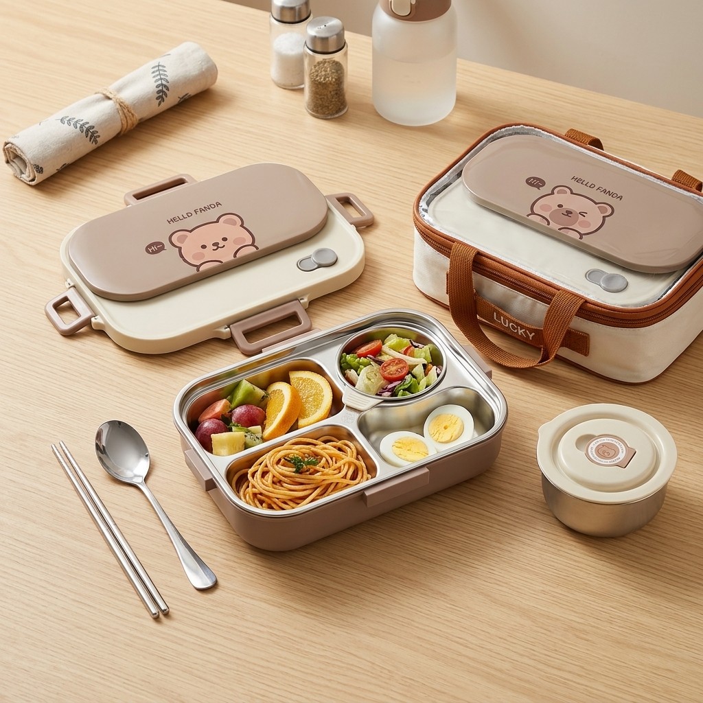 Meal Prep Meal Ideas - 304 스테인리스 스틸 도시락, 밀폐형 점심