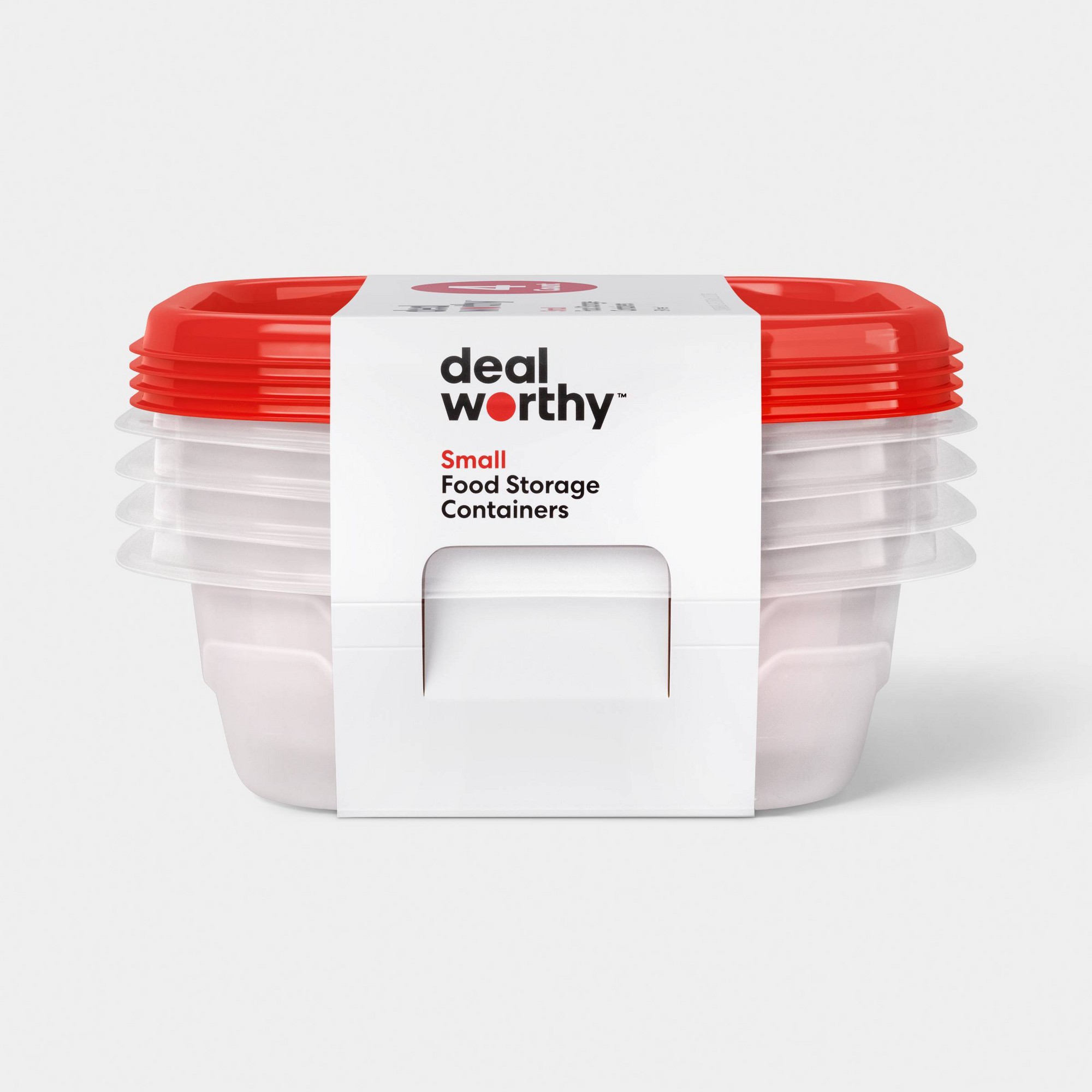 4개의 작은 사각형 식품 보관 용기(스냅 뚜껑 포함), - Meal Prep Box 리뷰 및 가격