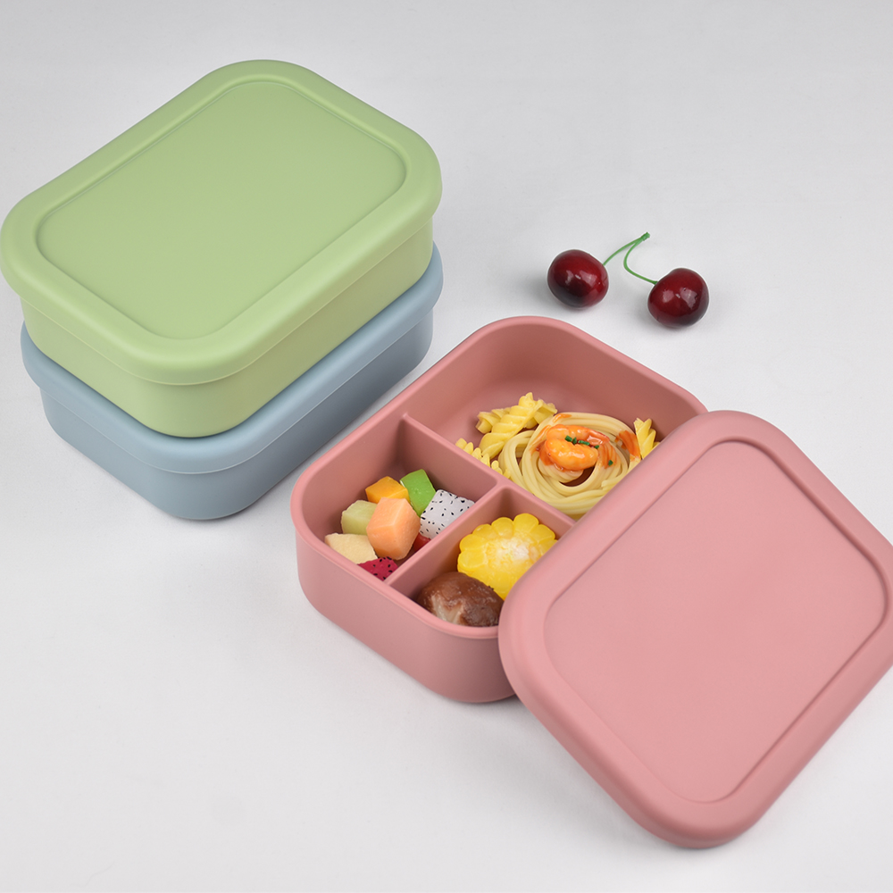 3칸 식품 등급 실리콘 벤토 도시락 - 누출 방지, 전 - Meal Prep Meal Ideas 리뷰 및 가격