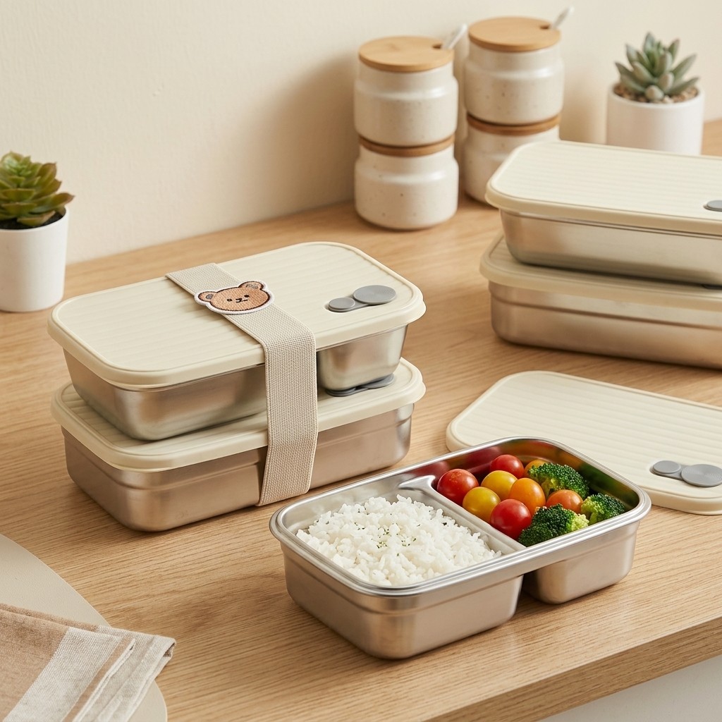 스테인리스 스틸 도시락 금속 도시락 전자레인지용 식품  - Meal Prep Meal Ideas 리뷰 및 가격
