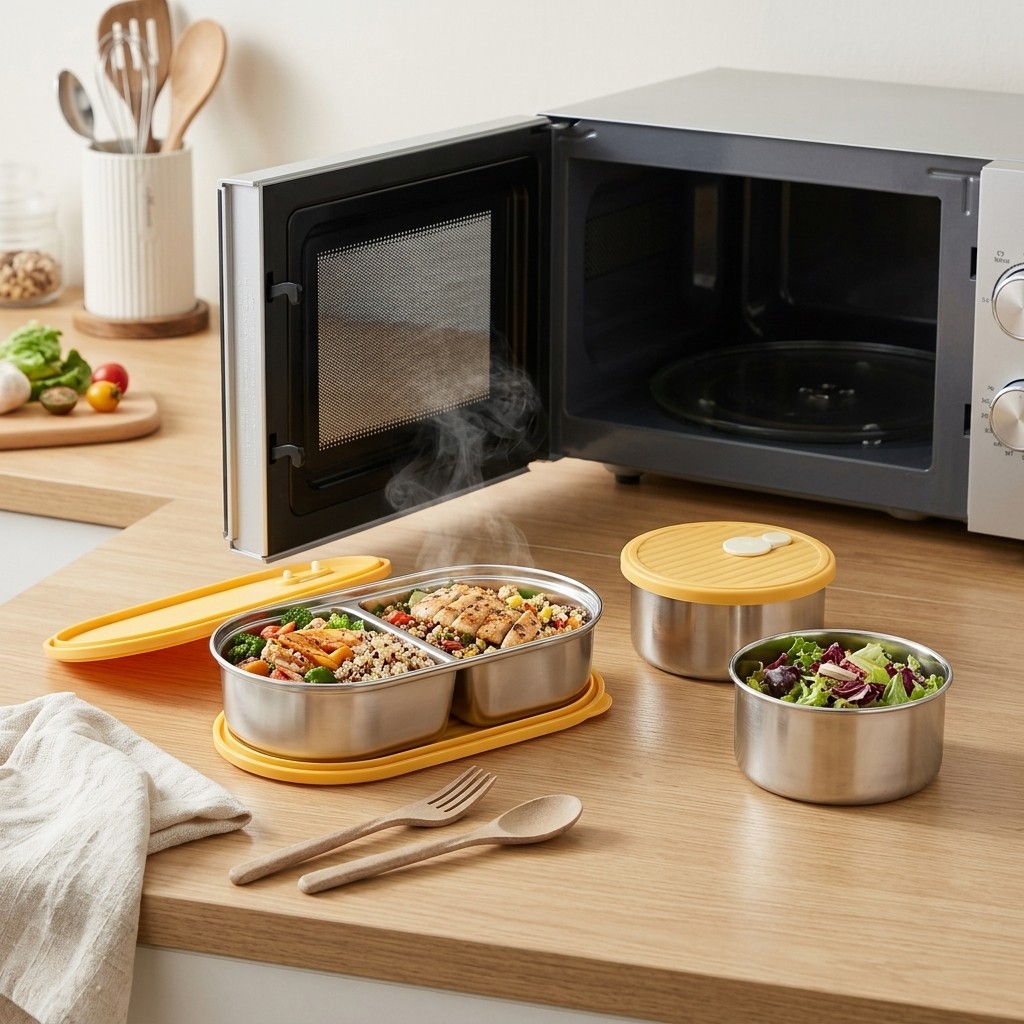 전자레인지용 304 스테인리스 도시락 세트, 분리형 도 - Meal Prep Meal Ideas 리뷰 및 가격