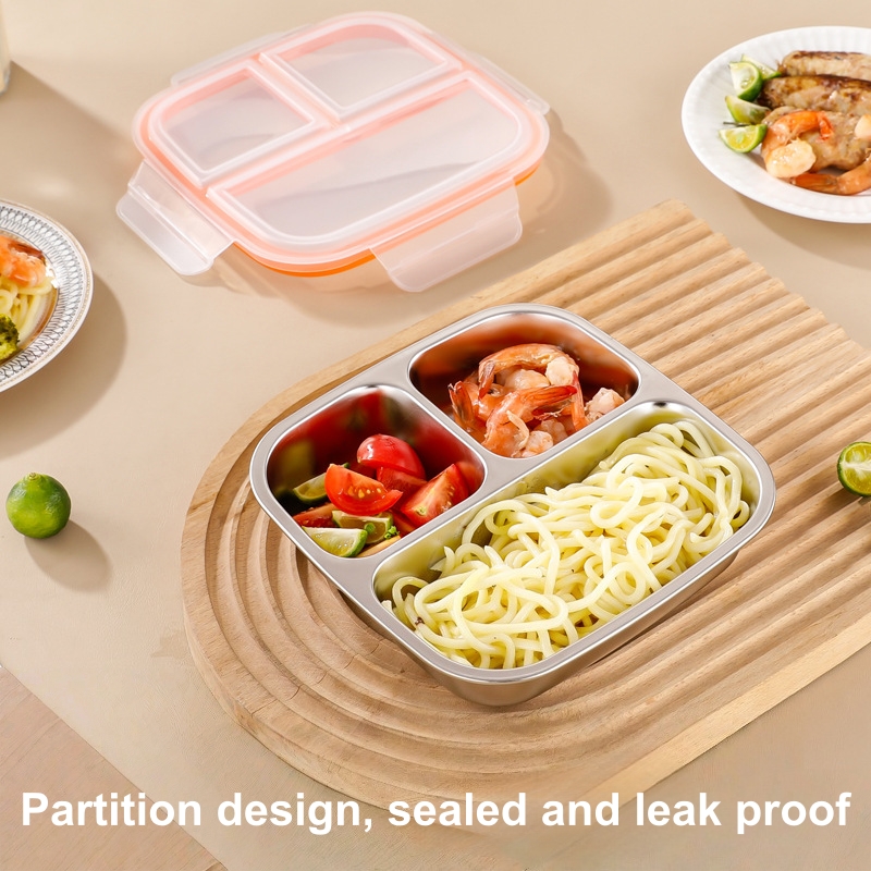 304 스테인리스 스틸 도시락, 600ml 뚜껑 있는  - Meal Prep Meal Ideas 리뷰 및 가격