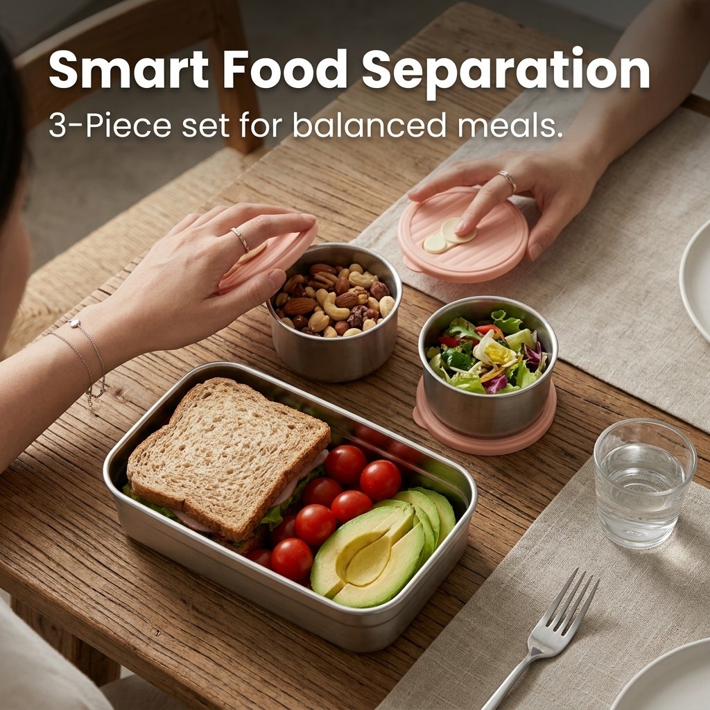 벤토 도시락 세트 전자레인지 사용 가능 304 스테인리 - Meal Prep Meal Ideas 리뷰 및 가격