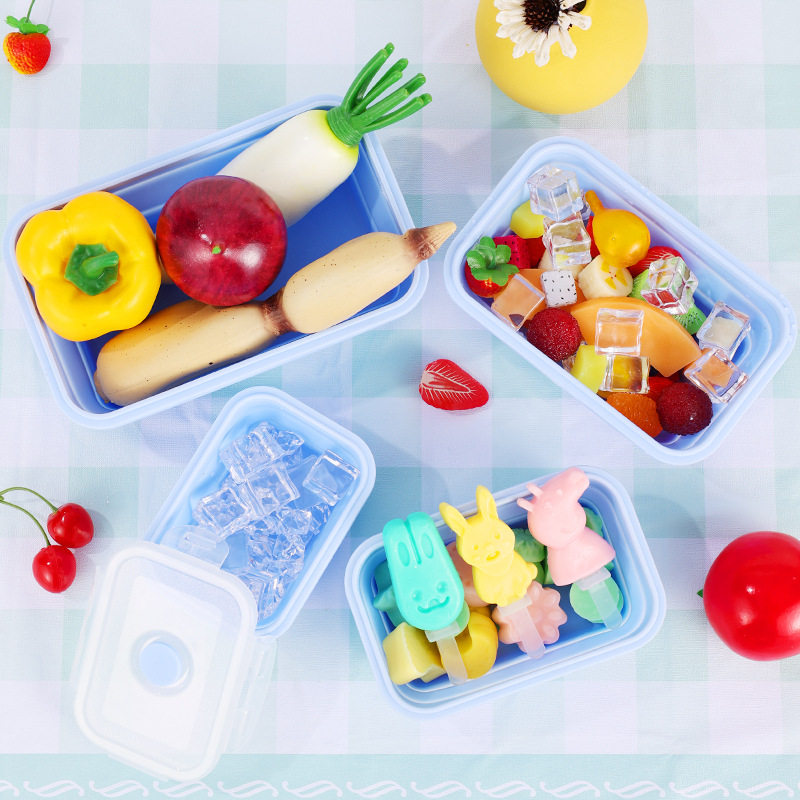 뚜껑과 통풍구가 있는 4PS 접이식 식품 보관 용기,  - Meal Prep Chia Pudding 리뷰 및 가격