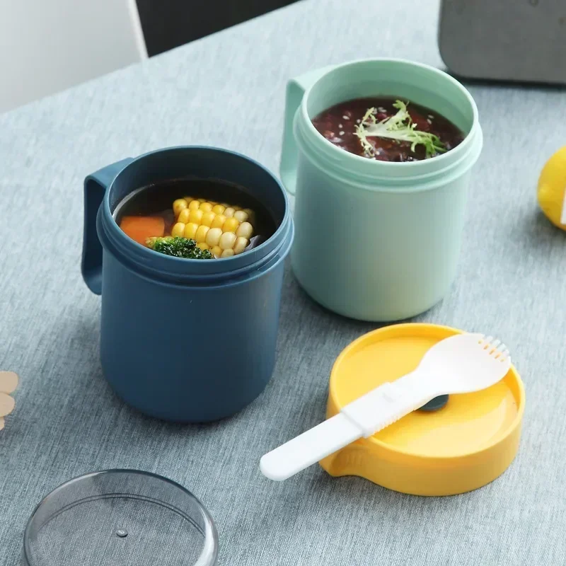 크리 에이 티브 휴대용 도시락 상자 숟가락 아침 식사  - Meal Prep Yogurt Containers 리뷰 및 가격