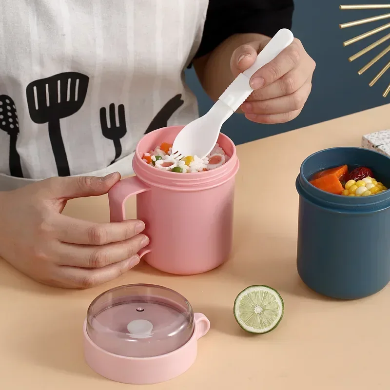 크리 에이 티브 휴대용 도시락 상자 숟가락 아침 식사  - Meal Prep Yogurt Containers 리뷰 및 가격