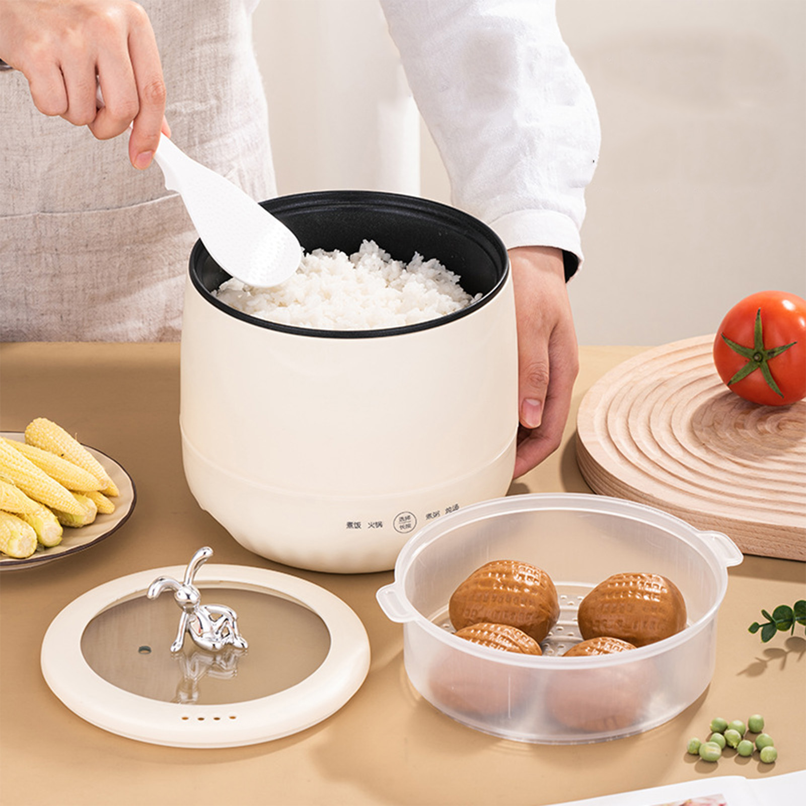 스마트 전기 미니 밥솥 18L 논스틱 코팅으로 밥, 수 - Meal Prep Rice 리뷰 및 가격