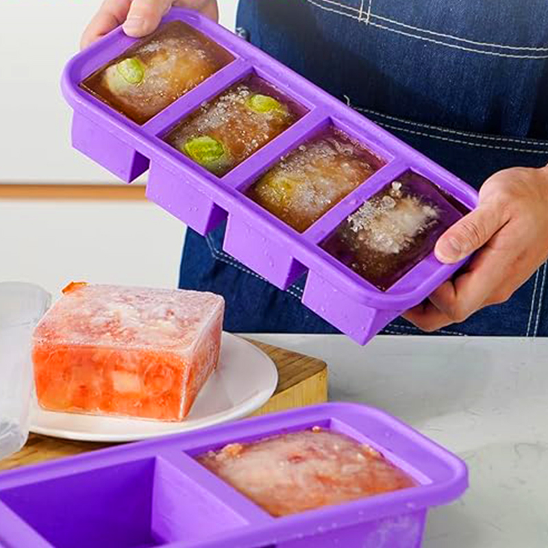 실리콘 냉동 틀 선물 세트, 뚜껑이 있는 2, 4, 6 - Meal Prep Chia Pudding 리뷰 및 가격