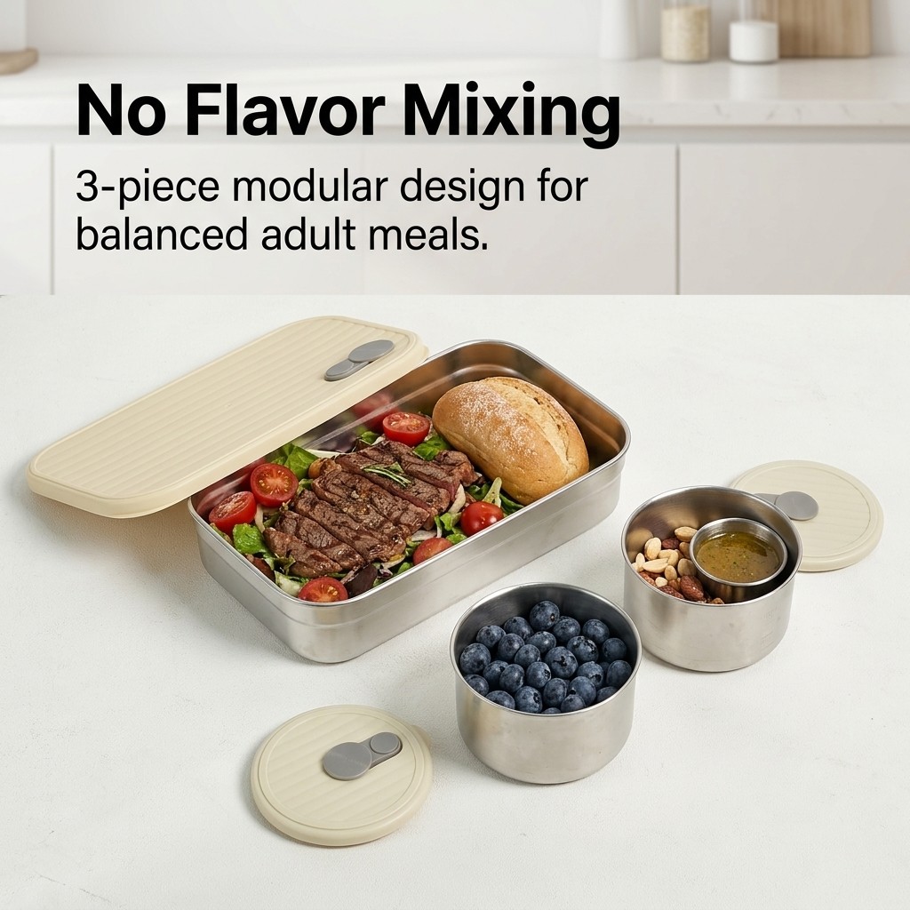 전자레인지 사용 가능 304 스테인리스 도시락 세트 3 - Meal Prep Meal Ideas 리뷰 및 가격