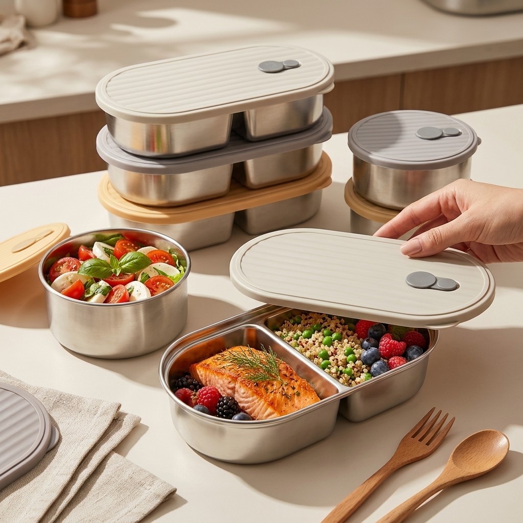 전자레인지 사용 가능 304 스테인리스 도시락 세트 벤 - Meal Prep Meal Ideas 리뷰 및 가격
