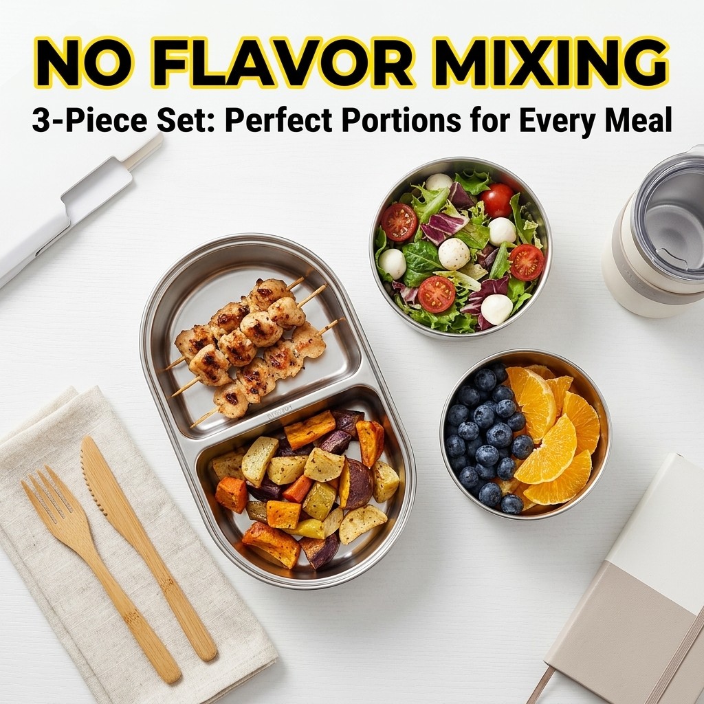 전자레인지 사용 가능 304 스테인리스 도시락 세트 벤 - Meal Prep Meal Ideas 리뷰 및 가격
