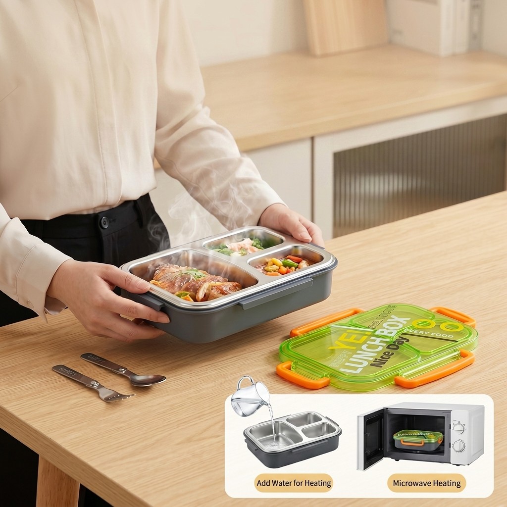 전자레인지용 304 스테인리스 도시락, 분리형 음식 보 - Meal Prep Meal Ideas 리뷰 및 가격