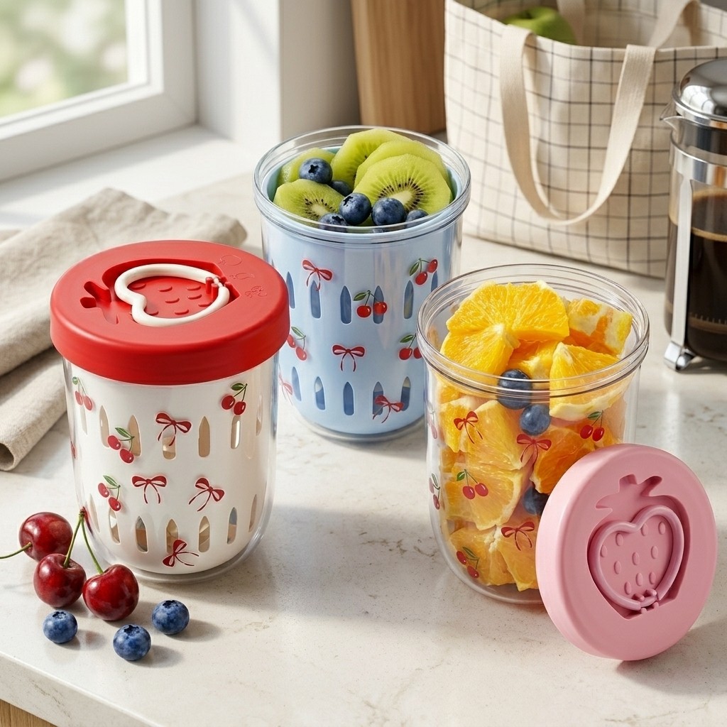 플라스틱 샐러드 용기(뚜껑 포함, 스트레이너 포함) 도 - Meal Prep Yogurt Containers 리뷰 및 가격