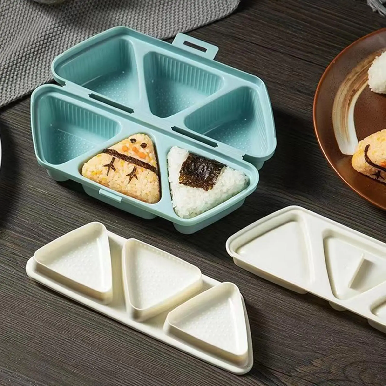 초밥 성형기 6구 삼각 김밥 오니기리 틀 도시락 도구  - Meal Prep Rice 리뷰 및 가격