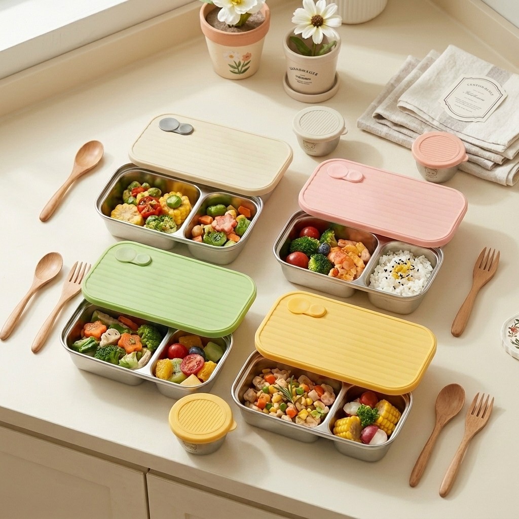 304 스테인리스 스틸 도시락 어린이용 점심 도시락 전 - Meal Prep Meal Ideas 리뷰 및 가격