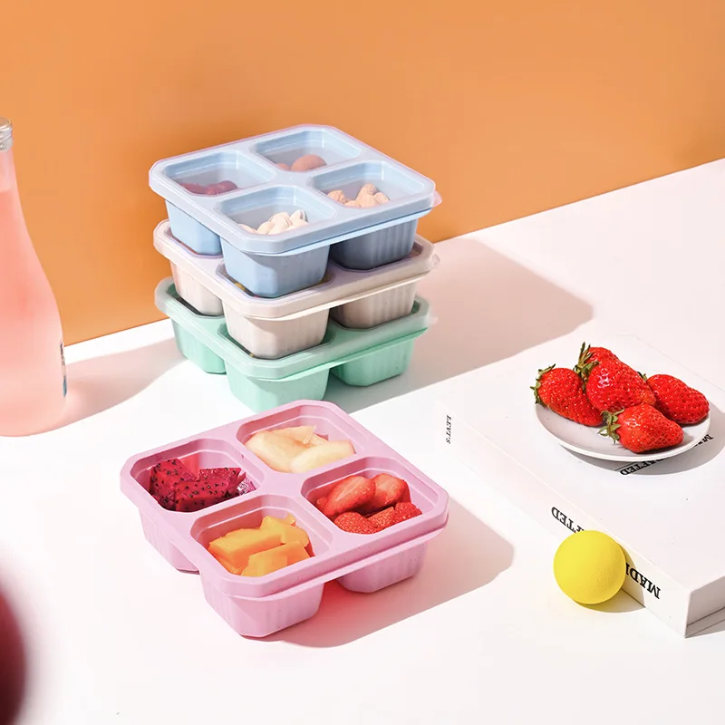 어린이 및 성인용 4 그리드 스낵 박스, 가정용 스낵  - Meal Prep Meal Ideas 리뷰 및 가격